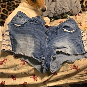 Denim shorts size 17